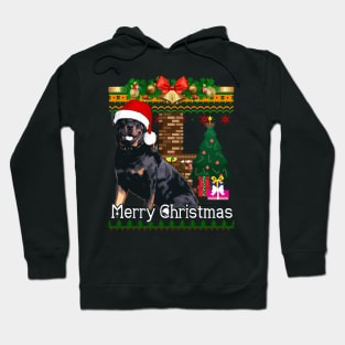 Ugly Christmas Sweater ROTTWEILER Hoodie